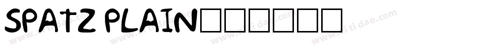 Spatz Plain字体转换